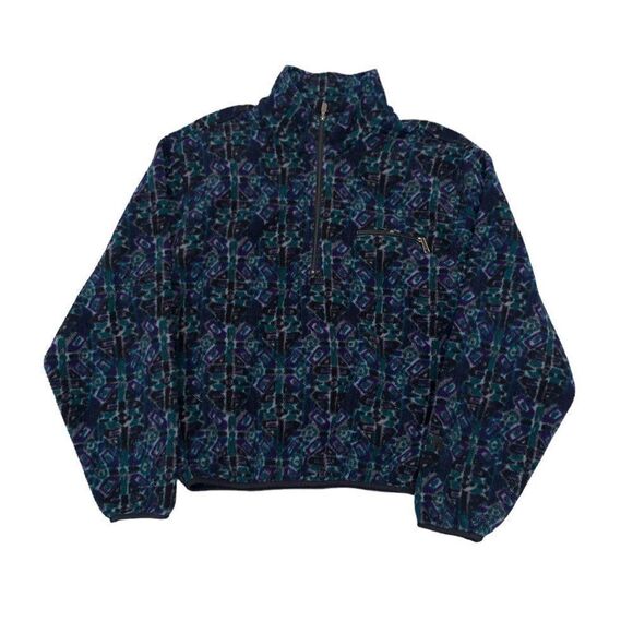 Vintage Y2K The North Face Fleece Pattern Jacket Large - Picture 7 of 16